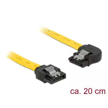 Cavo SATA DeLOCK 83958 0,2 m SATA 7 pin nero giallo
