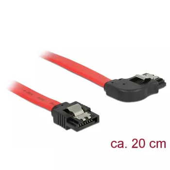 Cavo SATA DeLOCK 83967 0,2 m SATA 7 pin nero rosso
