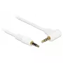 Cavo audio DeLOCK 84736 0,5 m 3,5 mm bianco