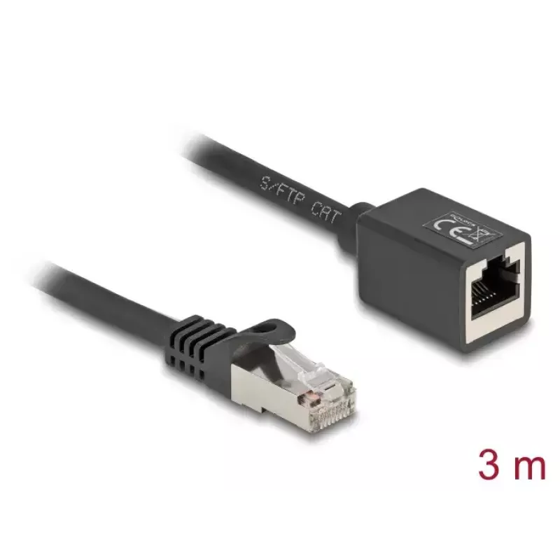 Cavo di rete DeLOCK 90317 RJ-45 Cat6a 3 m nero
