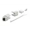 Delock 90937 Modulo Keystone da RJ45 a LSA Cat.6A, angolato a 45 gradi, schermato, passaggio cavo a 90 gradi, senza attrezzi