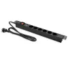 Ciabatta per RACK 19 1U QOLTEC PDU 16A 6xSCHUKO 1,8m