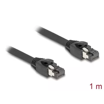 Cavo di rete DeLOCK RJ45 Cat.8.1 S/FTP 1 m fino a 40 Gbit/s nero