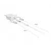 DeLOCK Easy 45 modulo USB 2.0 cavo estraibile 3-in-1 0,5 m