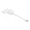 DeLOCK Easy 45 modulo USB 2.0 cavo estraibile 3-in-1 0,5 m