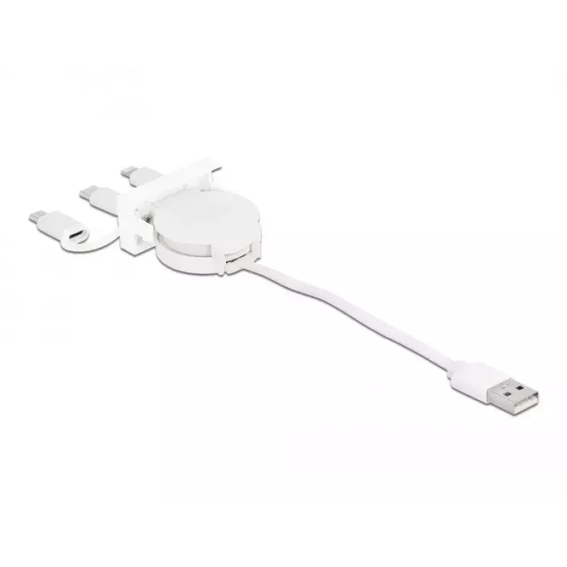 DeLOCK Easy 45 modulo USB 2.0 cavo estraibile 3-in-1 0,5 m
