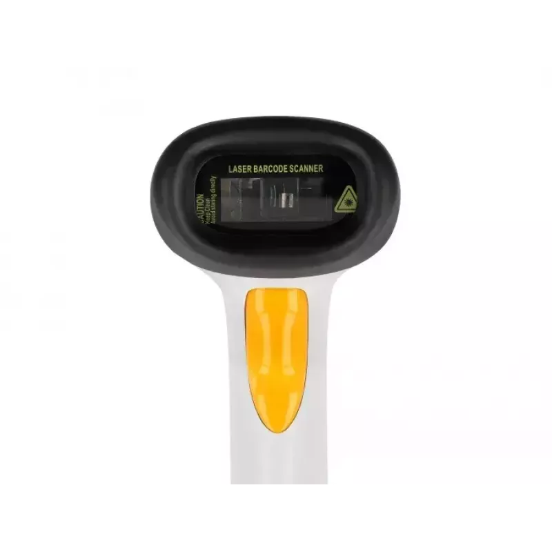 DeLOCK lettore di codici a barre USB 1D laser grigio chiaro palmare con cavo RJ-50