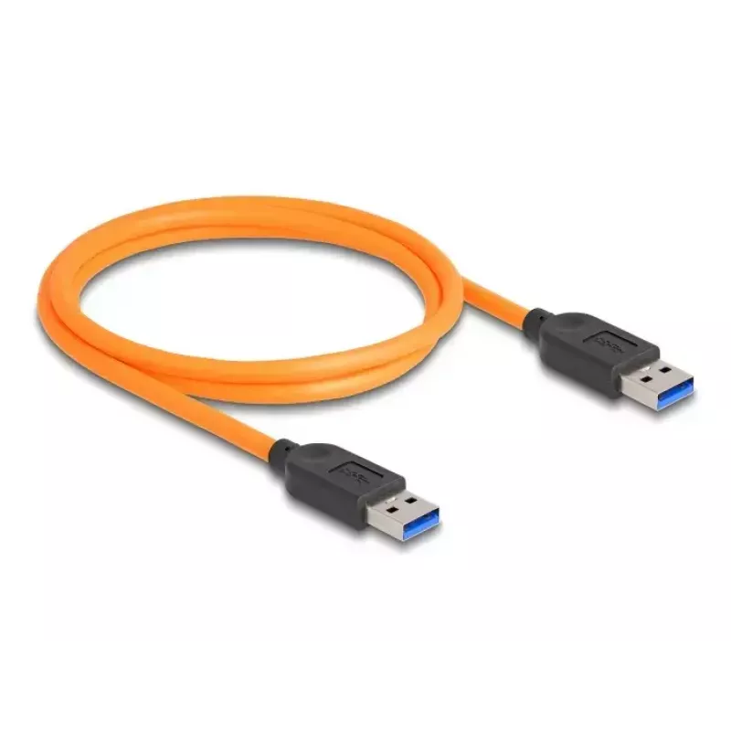 Cavo USB DeLOCK connettore maschio USB Type-A su connettore maschio USB Type-A 1 m 5 Gbit/s arancione