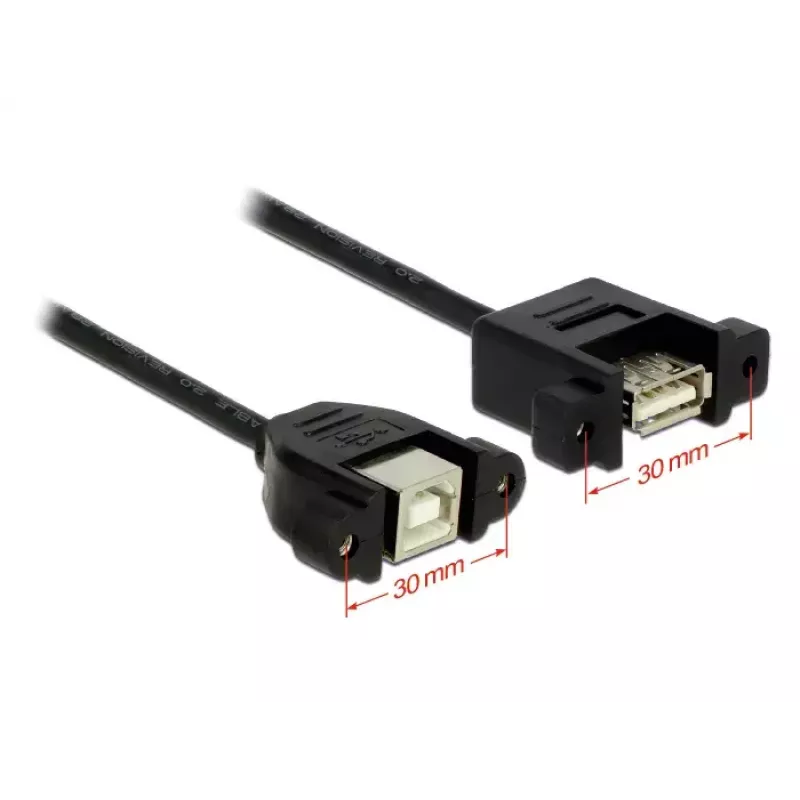 Cavo USB DeLOCK 1 m USB 2.0-A/USB 2.0-B nero