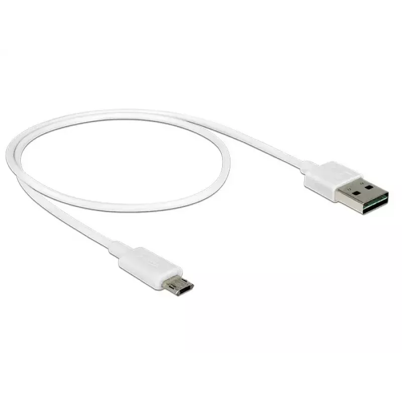 Cavo USB DeLOCK 84806 USB 2.0 0,5 m USB A Micro-USB B bianco