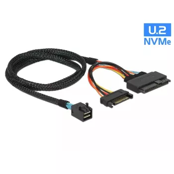 Cavo DeLOCK 0,75 m SFF-8643/U.2 SFF-8639+SATA