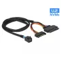 Cavo DeLOCK 0,75 m SFF-8643/U.2 SFF-8639+SATA
