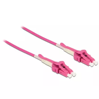 Cavo in fibra ottica DeLOCK 85135 5m LC rosa