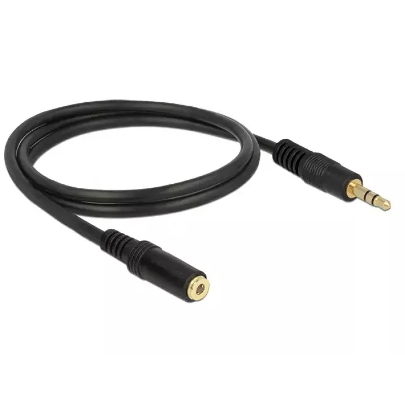 Cavo audio 3,5mm M-F DeLOCK 83764 1m nero