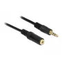 Cavo audio 3,5mm M-F DeLOCK 83764 1m nero