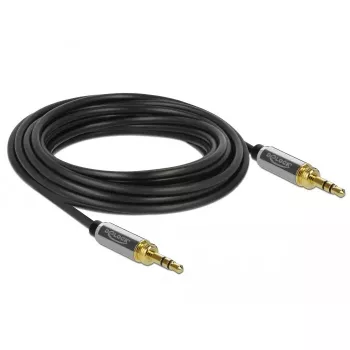 Cavo audio DeLOCK 85788 5m 3,5mm nero grigio
