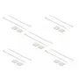 Supporto per fascette DeLOCK 18677 bianco nylon 10 pz.