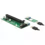 DeLOCK 41428 Scheda Riser da M.2 Key B+M a PCIe x16 con cavo USB da 30 cm