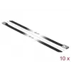 Fascetta per cavi DeLOCK 18815 acciaio nero 400 mm 10 pz.