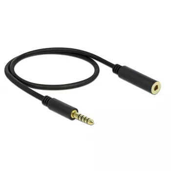 Cavo audio DeLOCK 85795 0,5 m 4,4 mm nero