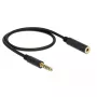 Cavo audio DeLOCK 85795 0,5 m 4,4 mm nero