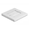 Piastra a parete DeLOCK 66495 bianco