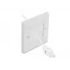 Piastra a parete DeLOCK 66495 bianco