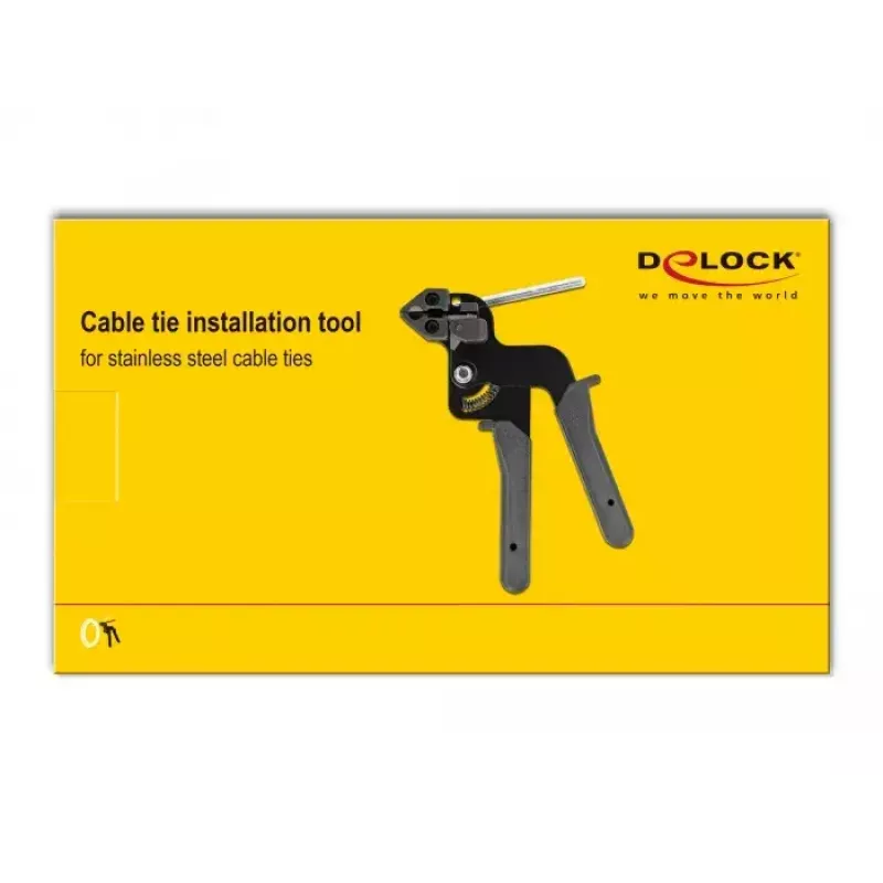 DeLOCK 86772 Attrezzo di installazione fascette per fascette in acciaio inox