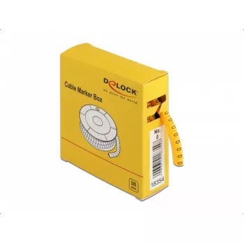 Marcatori per cavi DeLOCK 18354 giallo plastica 500 pz.