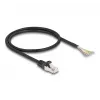Cavo DeLOCK RJ50 connettore maschio su estremità libere S/FTP 0,5 m nero