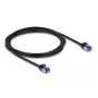 Cavo di rete DeLOCK RJ45 Cat.6A S/FTP slim 2 m nero