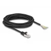 Cavo DeLOCK RJ50 connettore maschio su estremità libere S/FTP 5 m nero