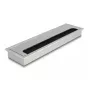 Passacavi DELOCK 66862 per scrivania, argento, 80×280×28 mm