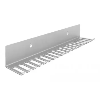 Supporto per cavi DeLOCK 318 x 65 mm montaggio a parete grigio