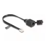 Cavo DeLOCK RJ12 connettore maschio su RJ12 connettore femmina 20 cm nero