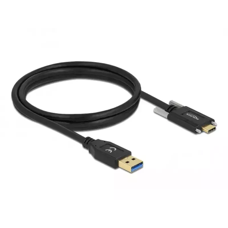 Cavo USB DeLOCK 84017 1,5 m USB 3.2 Gen 1 USB A USB C nero