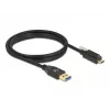 Cavo USB DeLOCK 84028 1,5 m USB 3.2 Gen 1 USB A USB C nero