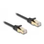 Cavo di rete DeLOCK RJ45 piatto 0,25 m Cat6A nero