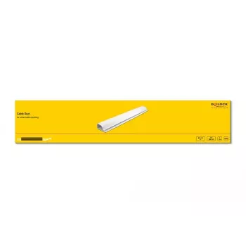 Canalina portacavi DeLOCK 20885 montaggio sottotavolo 63 x 28 mm bianco 2 pezzi