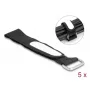 Fascette per cavi in velcro DeLOCK 203x20 mm nero 5 pezzi