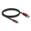 Cavo USB DeLOCK 80612 USB Type-C su Type-B 1 m 5 Gbit/s rosso metallo
