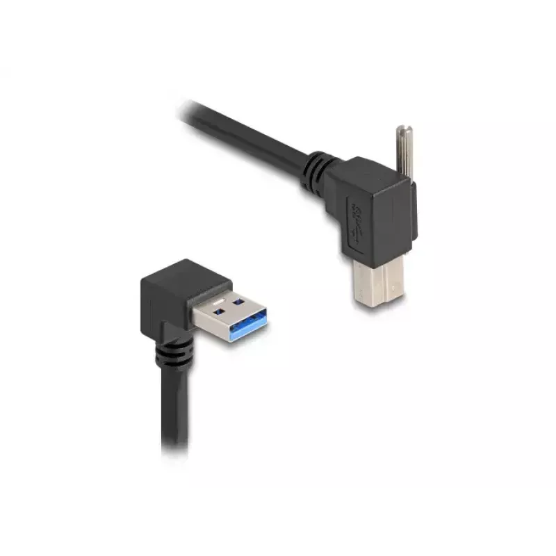 Cavo USB DeLOCK 80481 90° connettore maschio Type-A su connettore maschio Type-B 1 m nero
