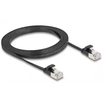 DeLOCK 81165 RJ-45 Cat6a 2 m nero