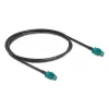 Cavo coassiale DELOCK 90680 — 1 m, HSD Z su HSD Z, nero/blu