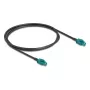 Cavo coassiale DELOCK 90680 — 1 m, HSD Z su HSD Z, nero/blu