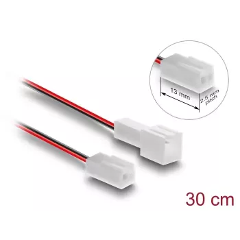 Prolunga cavo per sistema di raffreddamento per computer DELOCK 90869 — PVC, diametro 1,3 mm, nero/rosso/bianco
