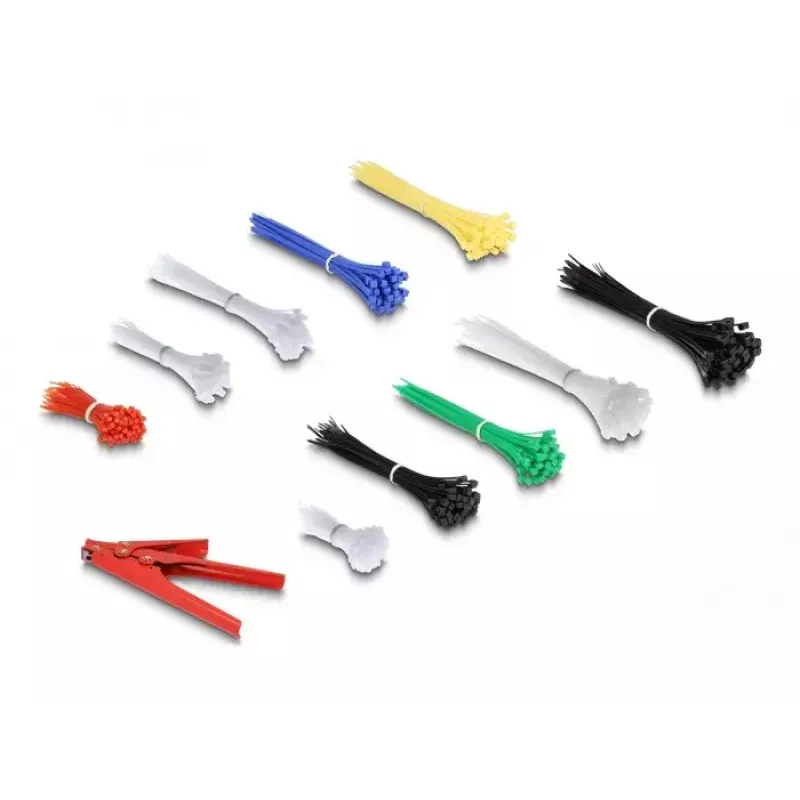 DeLOCK Scatola assortimento fascette con pinza per fascette, 600 pz., multicolore