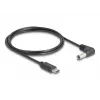 DeLOCK 85398 cavo di alimentazione nero 1,5 m USB C 5,5 x 2,1 mm