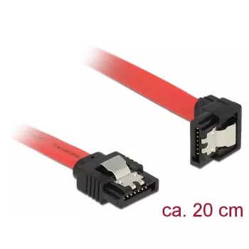 Cavo SATA DeLOCK 83977 0,2 m nero rosso
