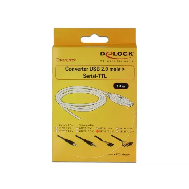 Cavo USB DeLOCK 1,8 m USB2.0-A/TTL 6 poli nero
